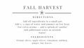 Fall Harvest Simmer Pot Kit