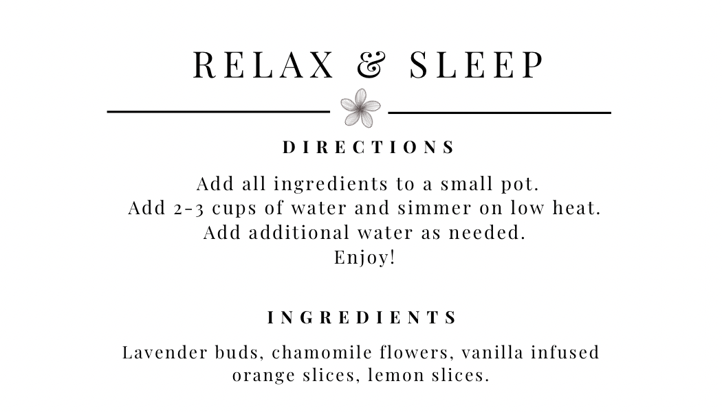 Relax and Sleep Simmer Pot Kit